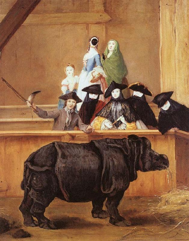 Pietro Longhi The Rhinoceros France oil painting art